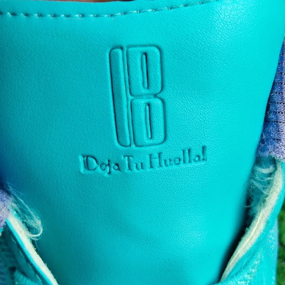 Deja Tu Huella Soccer Cleats Kids 3 Teal Purple Gradient Firm Ground Athletic